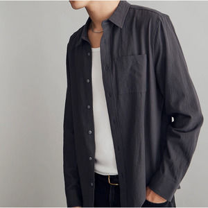 Madewell Men's Casual Button Down Shirt - Charcoal